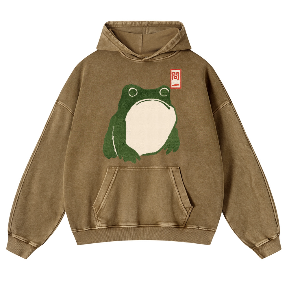 Matsumoto Hoji Vintage Washed Thick Cotton Hoodie