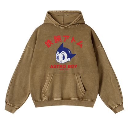 Astro Boy Vintage Washed Thick Cotton Hoodie