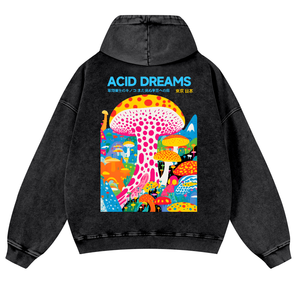 Yayoi Kusama Vintage Washed Cotton Back Art Hoodie
