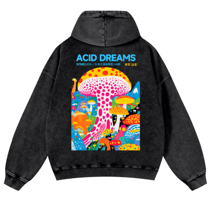 Yayoi Kusama Vintage Washed Cotton Back Art Hoodie