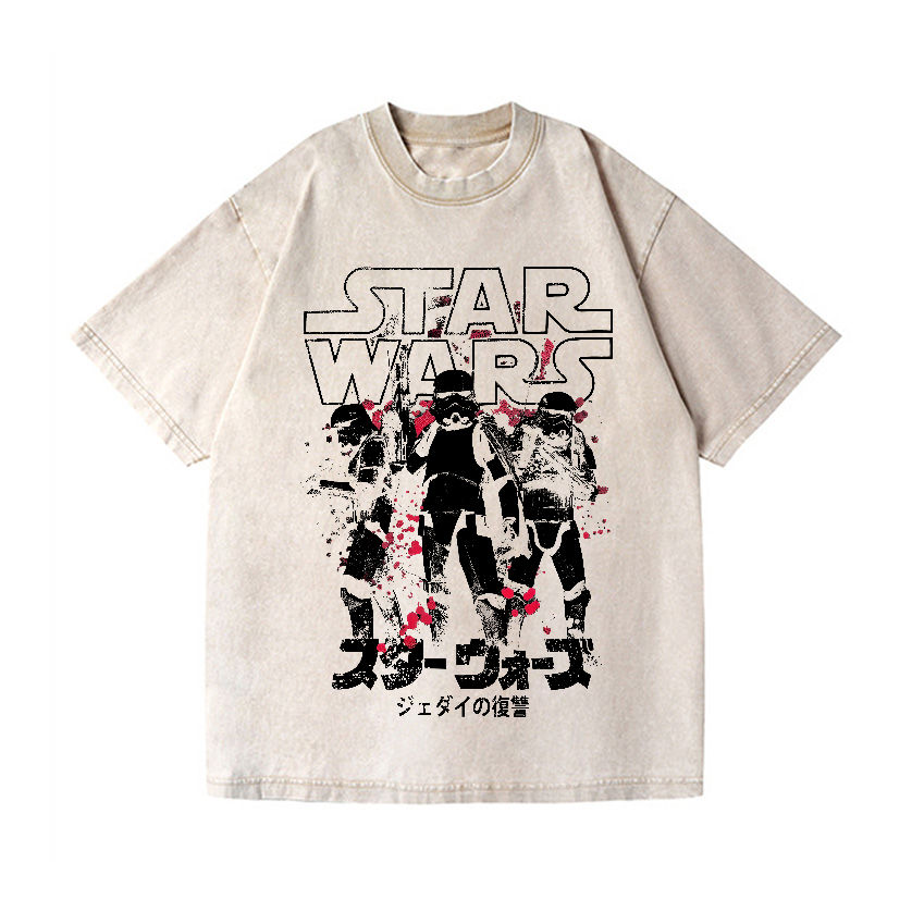 Storm Trooper Star Wars Vintage Wash Japanese Design T-Shirt