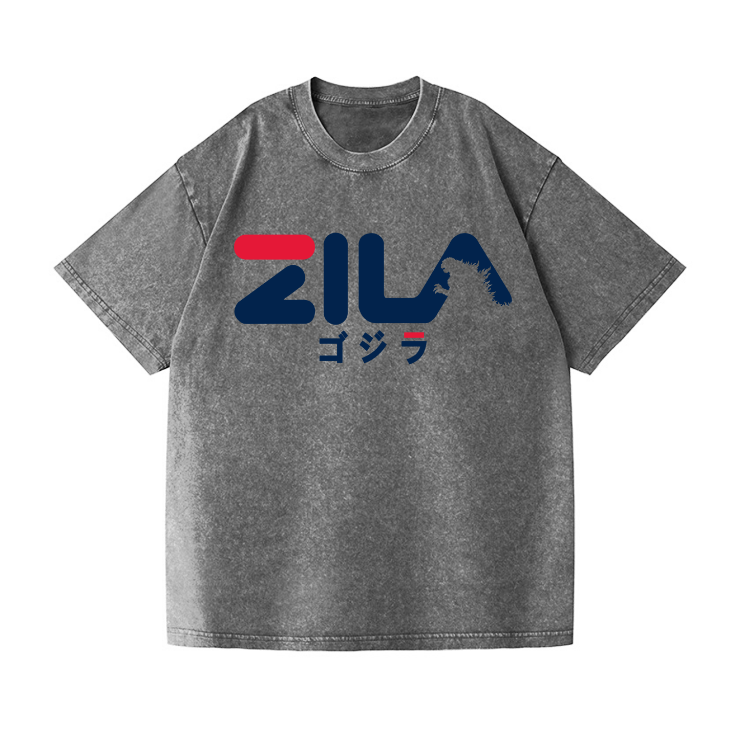 Godzilla Vintage Wash Japanese Design T-Shirt