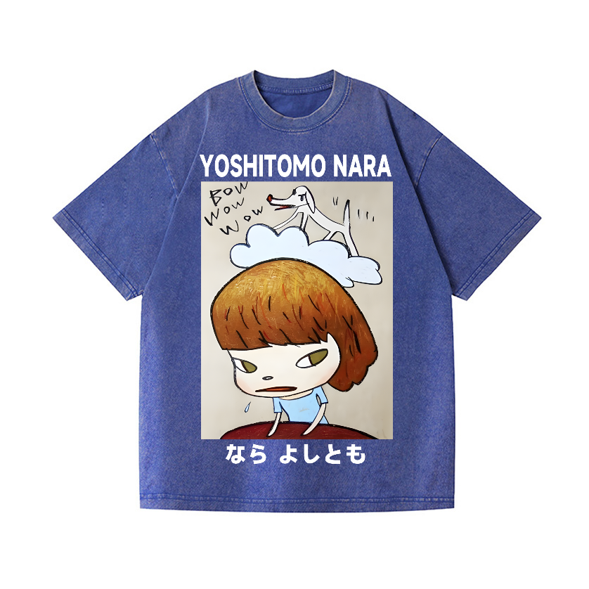 Nara Yoshitomo Vintage Wash Japanese Design T-Shirt