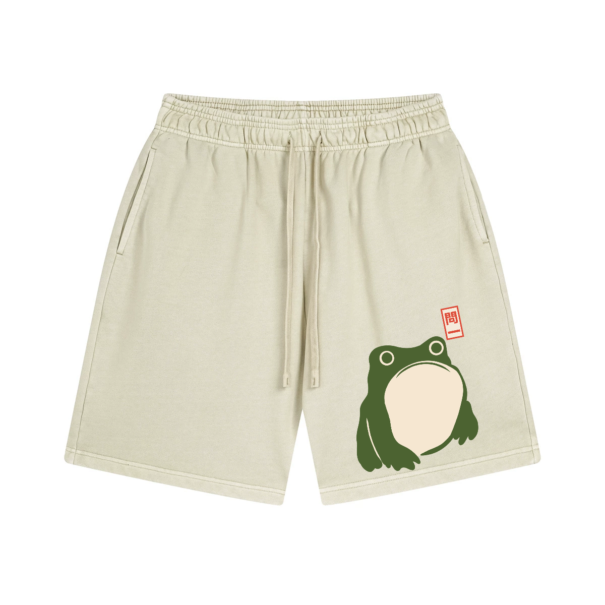 Matsumoto Hoji Frog Vintage Pure Thick Cotton Shorts