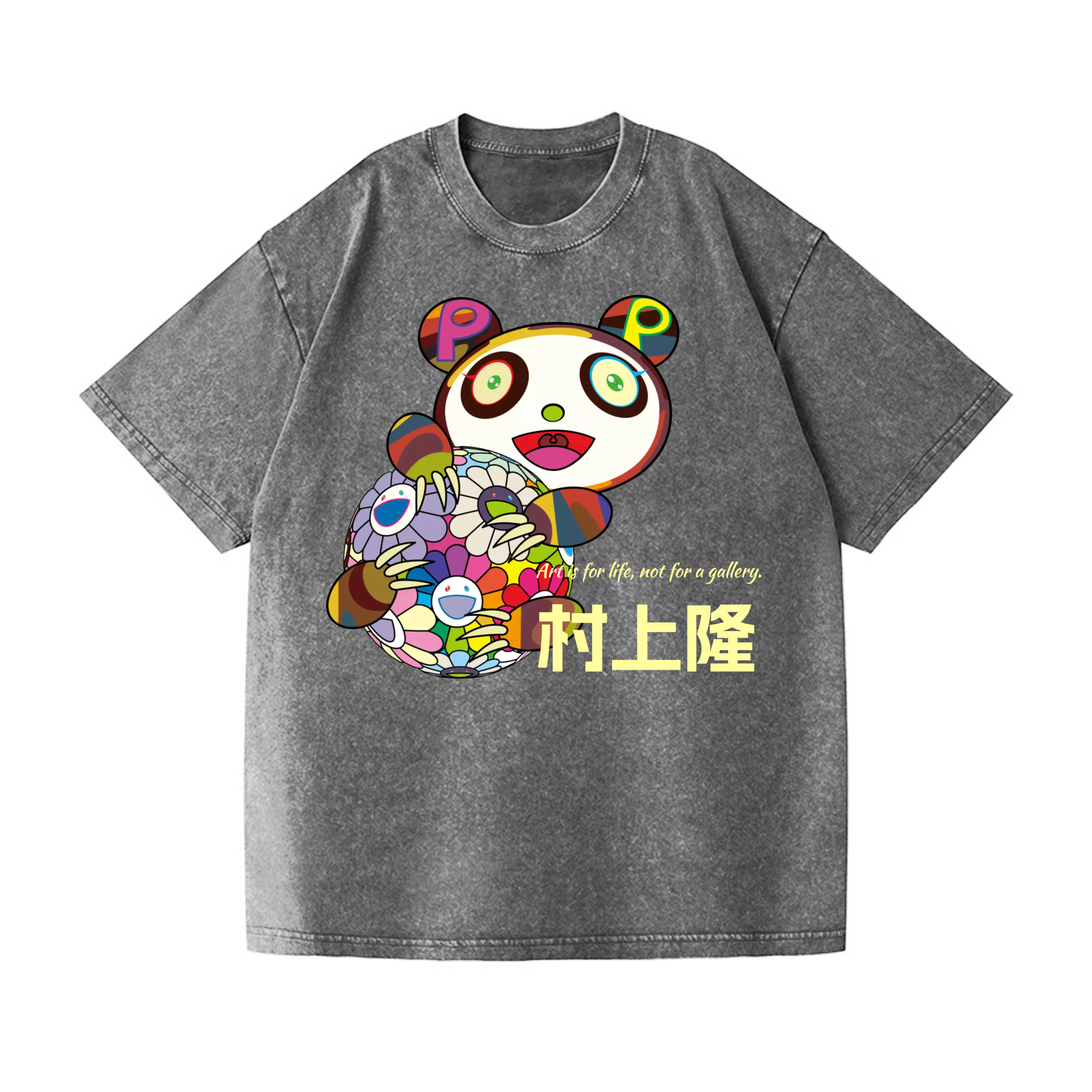 Panda TM Vintage Wash Japanese Design T-Shirt
