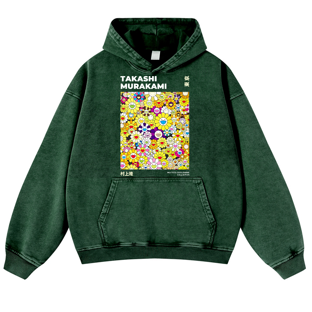 Sunflower TM Vintage Washed Thick Cotton Hoodie