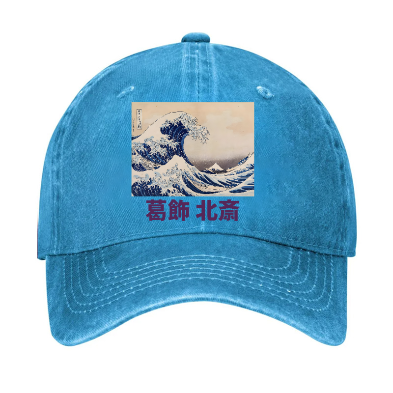 Katsushika Hokusai Great Wave Vintage Cotton Cap