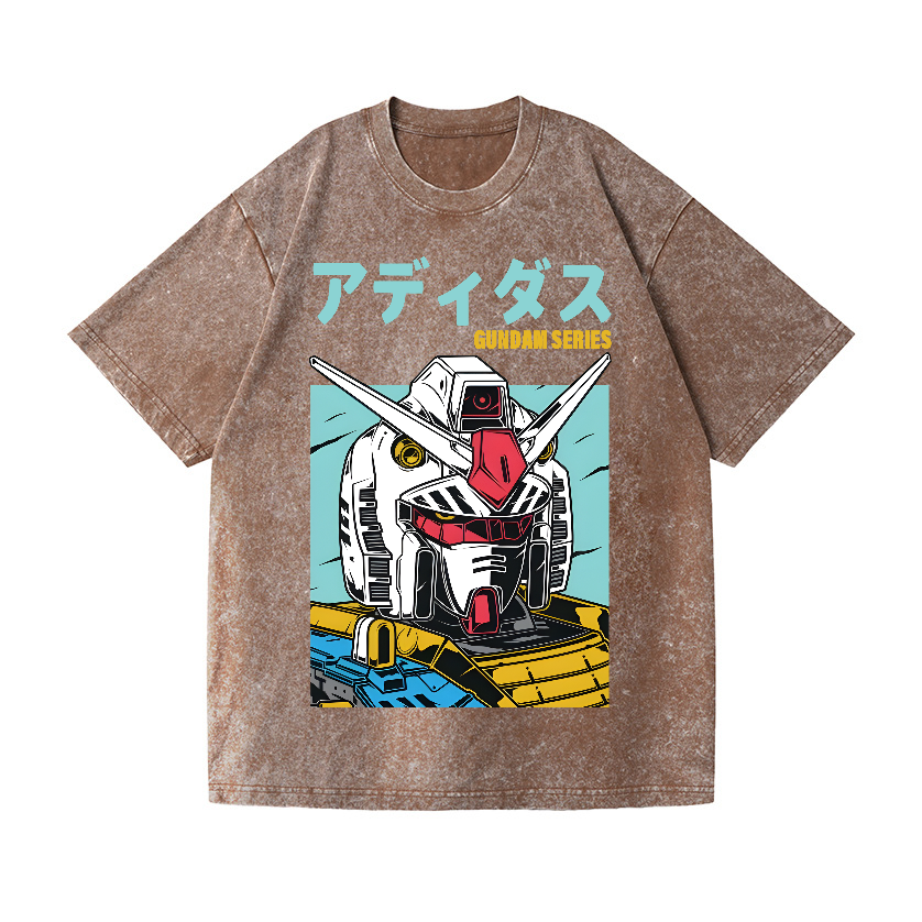 Mobile Suit Gundam Vintage Wash Japanese Design T-Shirt