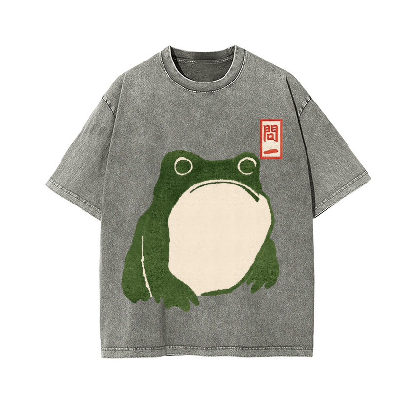 Vintage Wash Japanese Design T-Shirt