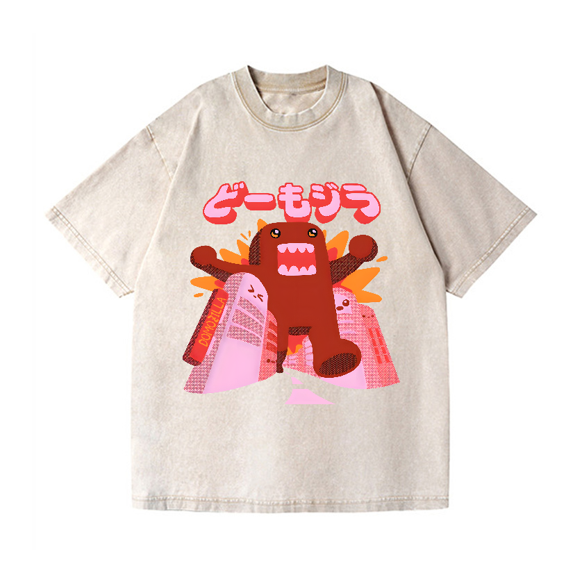 Domozilla Domo Kun Kaiju Vintage Wash Japanese Design T-Shirt