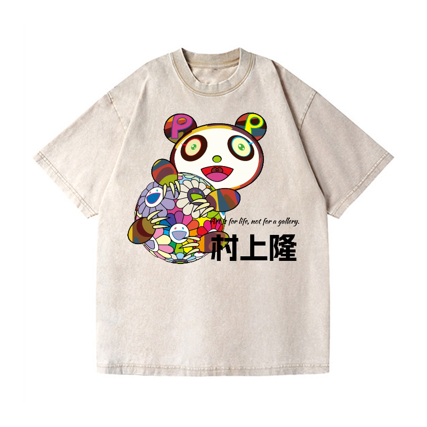 Panda TM Vintage Wash Japanese Design T-Shirt