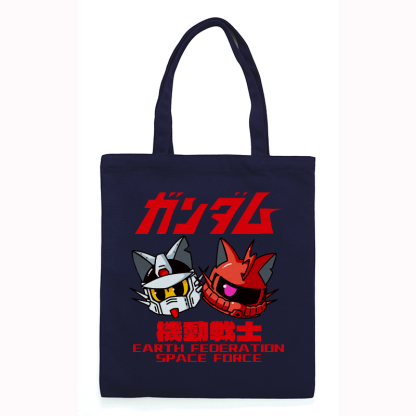 E.F.S.F. Cat MSG Japanese Style Canvas Tote Bag