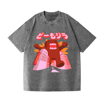 Domozilla Domo Kun Kaiju Vintage Wash Japanese Design T-Shirt