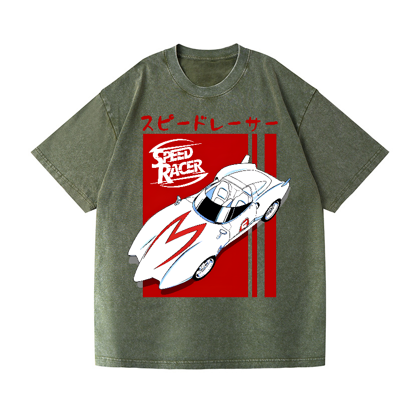 Speed Racer Vintage Wash Japanese Design T-Shirt