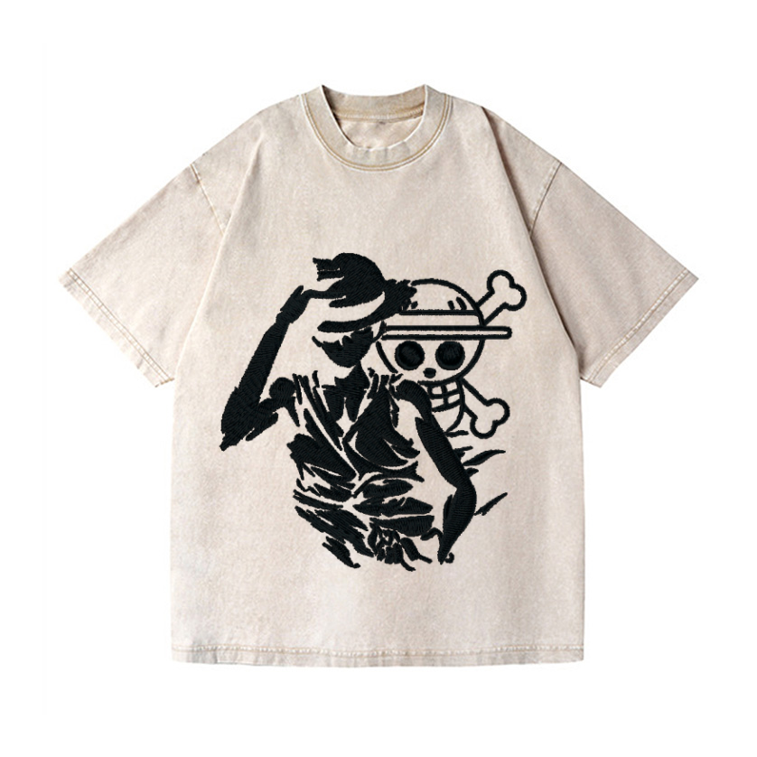 One Piece Vintage Wash Japanese Design T-Shirt
