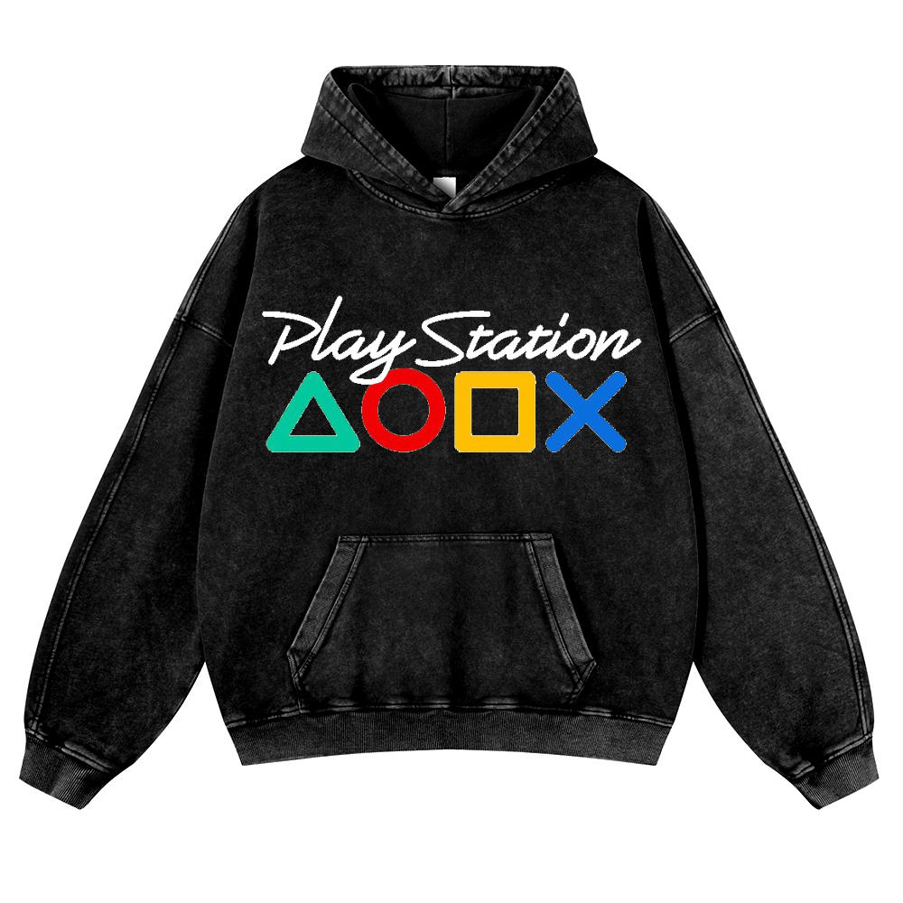 PS Vintage Washed Thick Cotton Hoodie