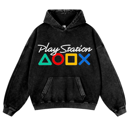 PS Vintage Washed Thick Cotton Hoodie