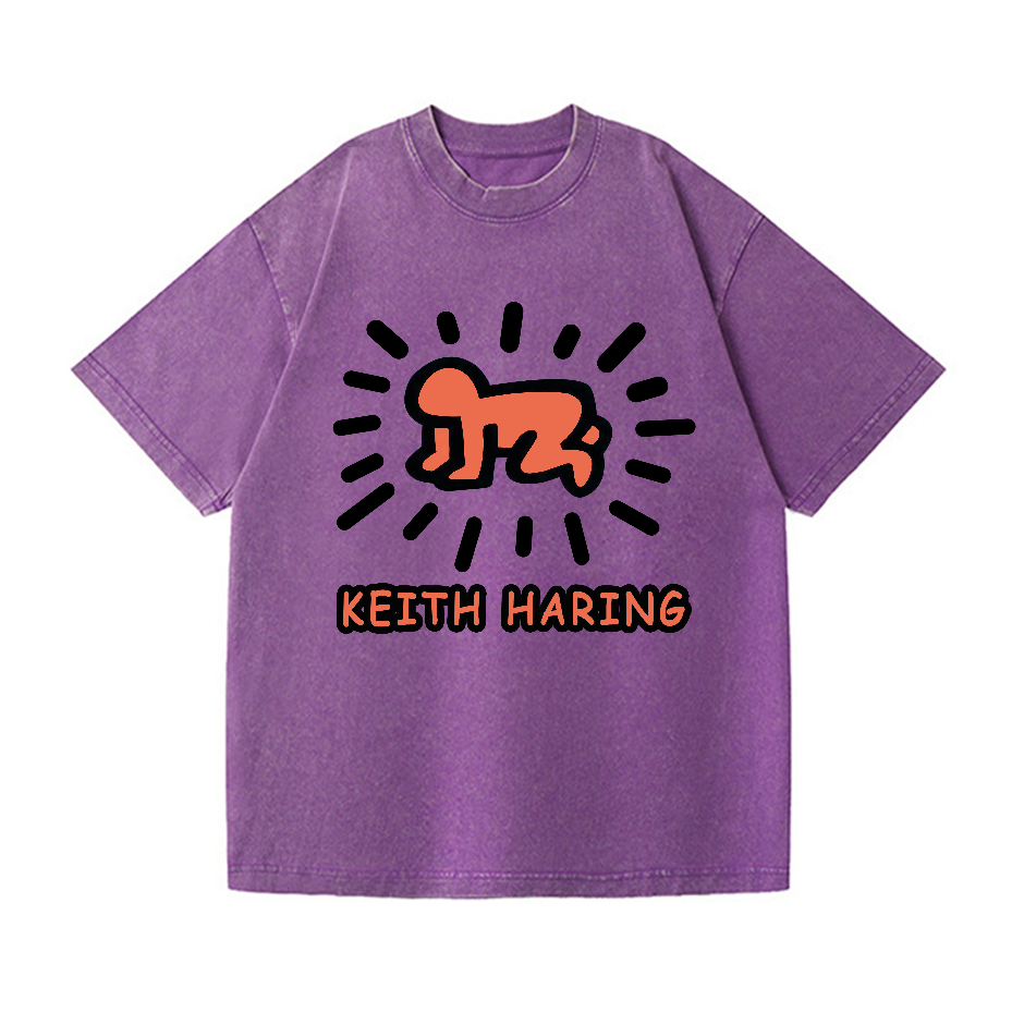 Keith Haring Vintage Wash Japanese Design T-Shirt