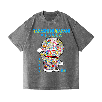 Japan Doraemon TM Vintage Wash Japanese Design T-Shirt