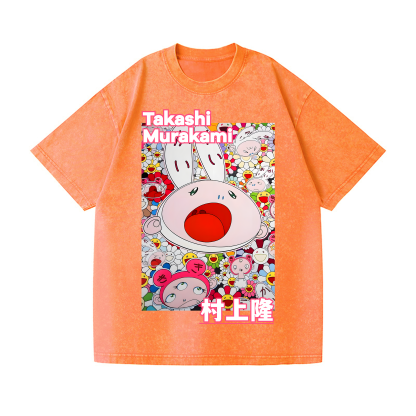 Rabbit TM Vintage Wash Japanese Design T-Shirt