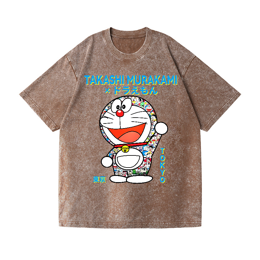 Japan Doraemon TM Vintage Wash Japanese Design T-Shirt