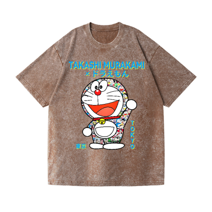 Japan Doraemon TM Vintage Wash Japanese Design T-Shirt