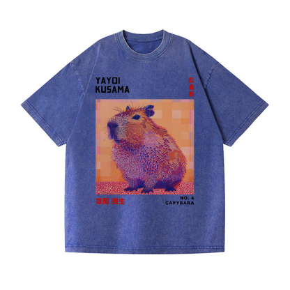 Yayoi Kusama Kapibala Vintage Wash Japanese Design T-Shirt