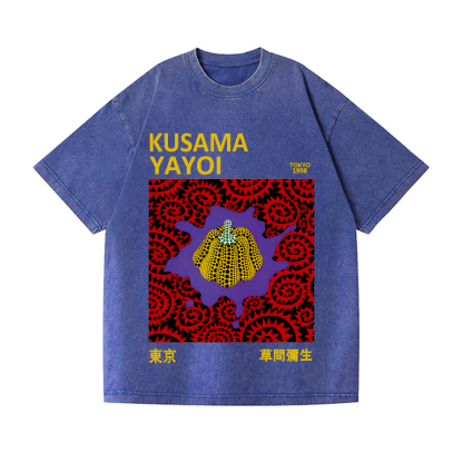Yayoi Kusama Pumpkin Vintage Wash Japanese Design T-Shirt