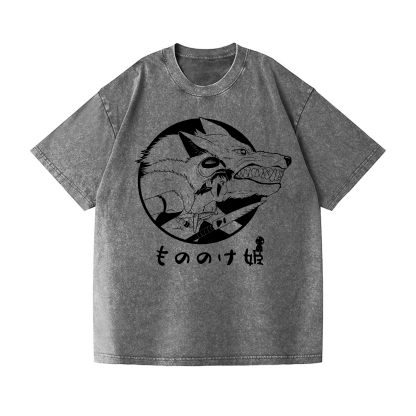 Princess Mononoke Ghibli Vintage Wash Japanese Design T-Shirt