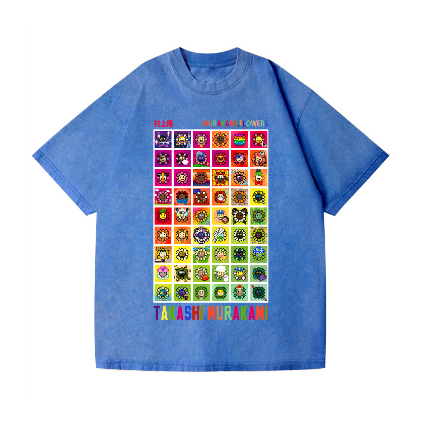 TM Sunflower Vintage Wash Japanese Design T-Shirt