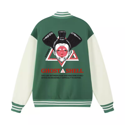 Ghost of the Shell Geisha Vintage Cotton Varsity Jacket