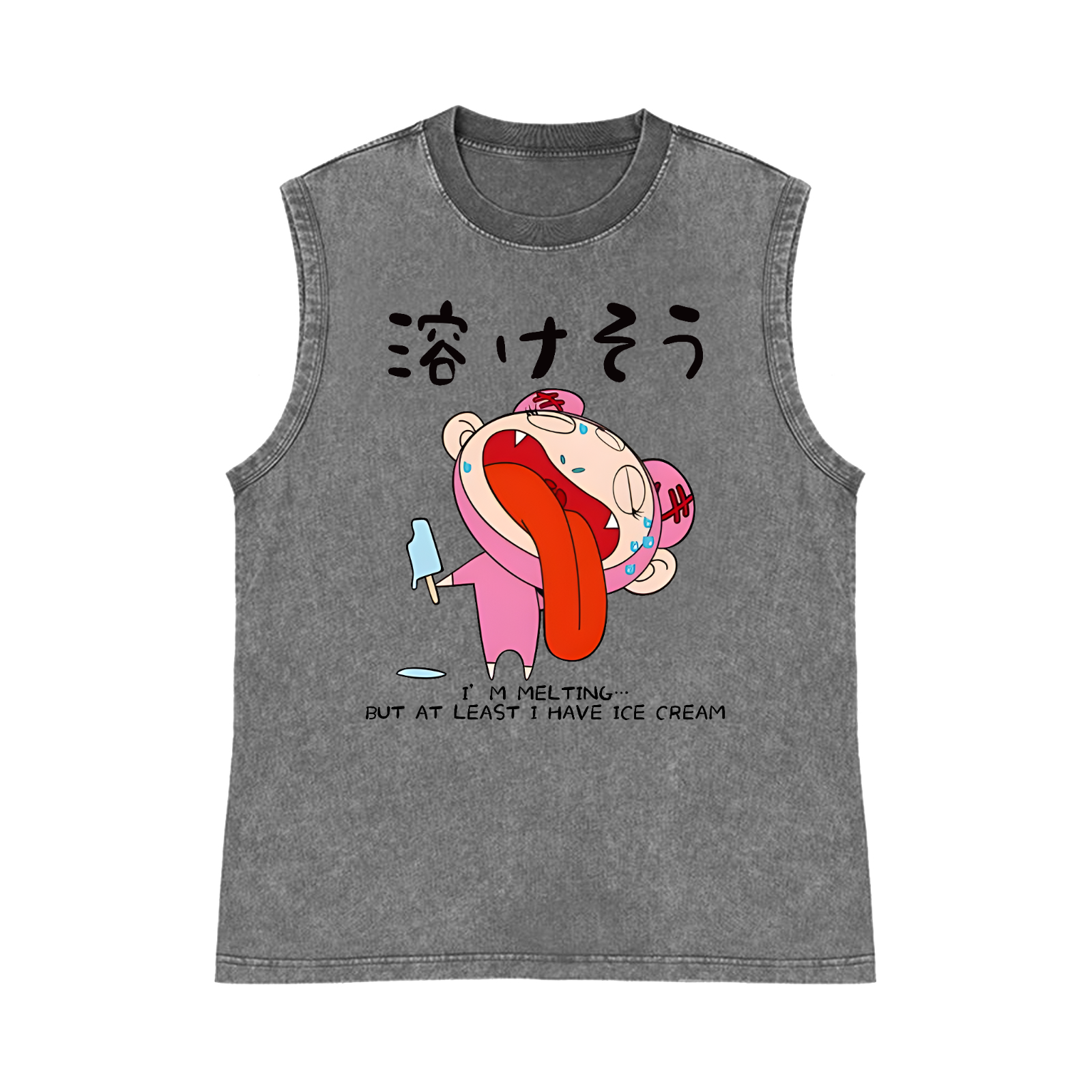 TM Pure Cotton Wash-Dyed Sleeveless Tank Top