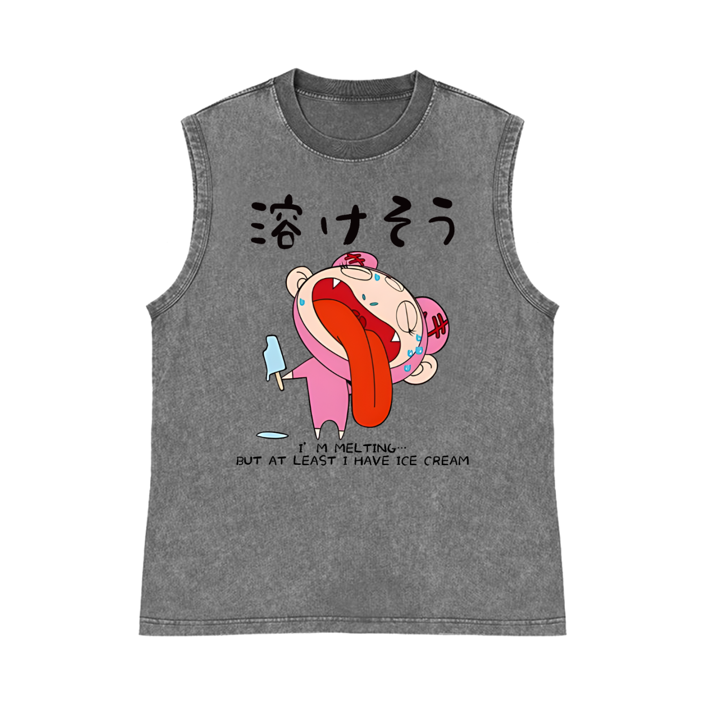 TM Pure Cotton Wash-Dyed Sleeveless Tank Top