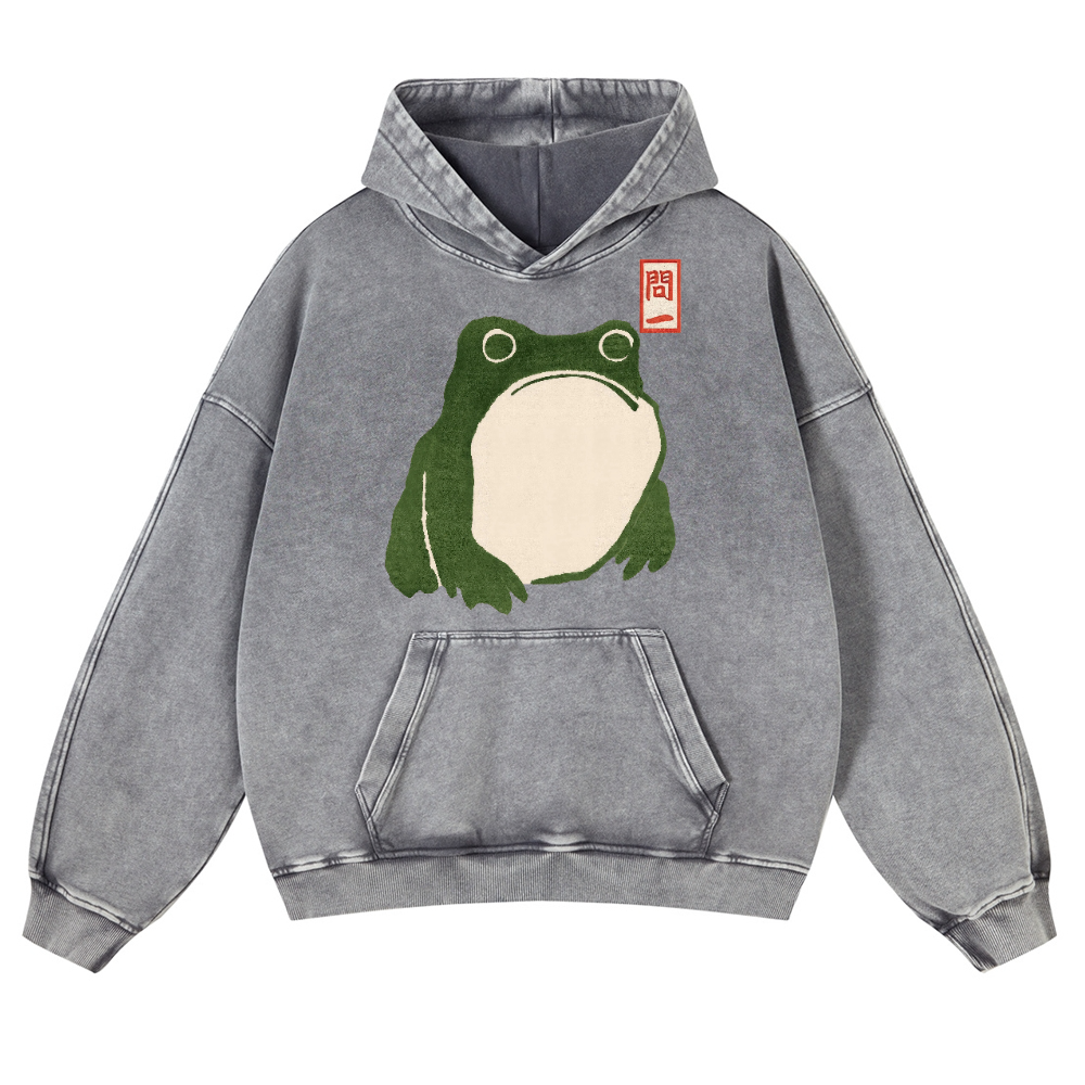 Matsumoto Hoji Vintage Washed Thick Cotton Hoodie