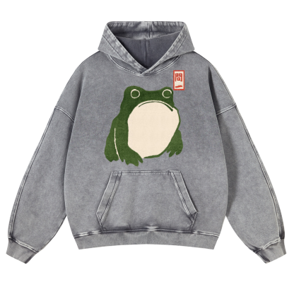 Matsumoto Hoji Vintage Washed Thick Cotton Hoodie