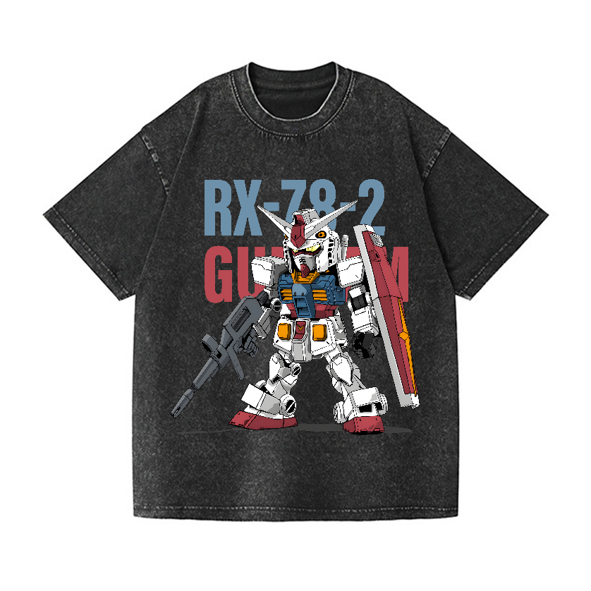 Gundam Vintage Wash Japanese Design T-Shirt