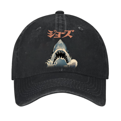 Jaws Ukiyoe Vintage Cotton Cap