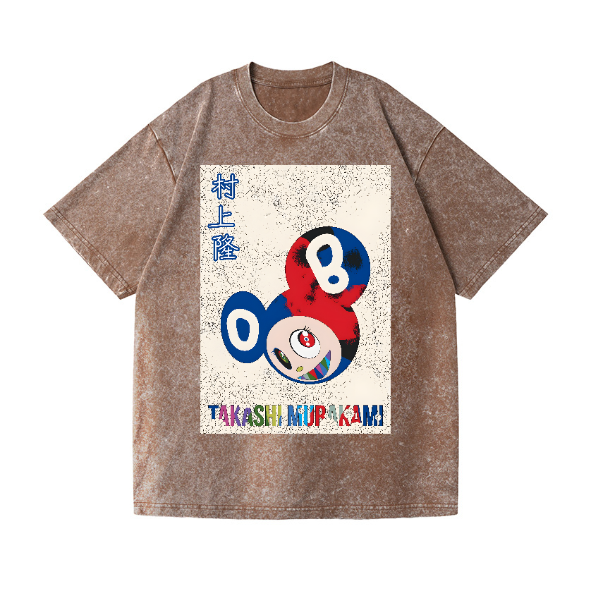 Takashi Murakami Toon Art Vintage Wash Japanese Design T-Shirt