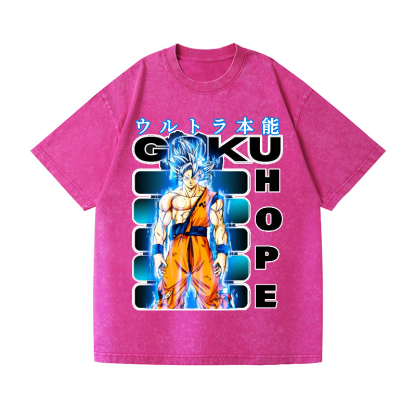 Dragon Ball Son Goku Vintage Wash Japanese Design T-Shirt