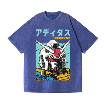 Mobile Suit Gundam Vintage Wash Japanese Design T-Shirt