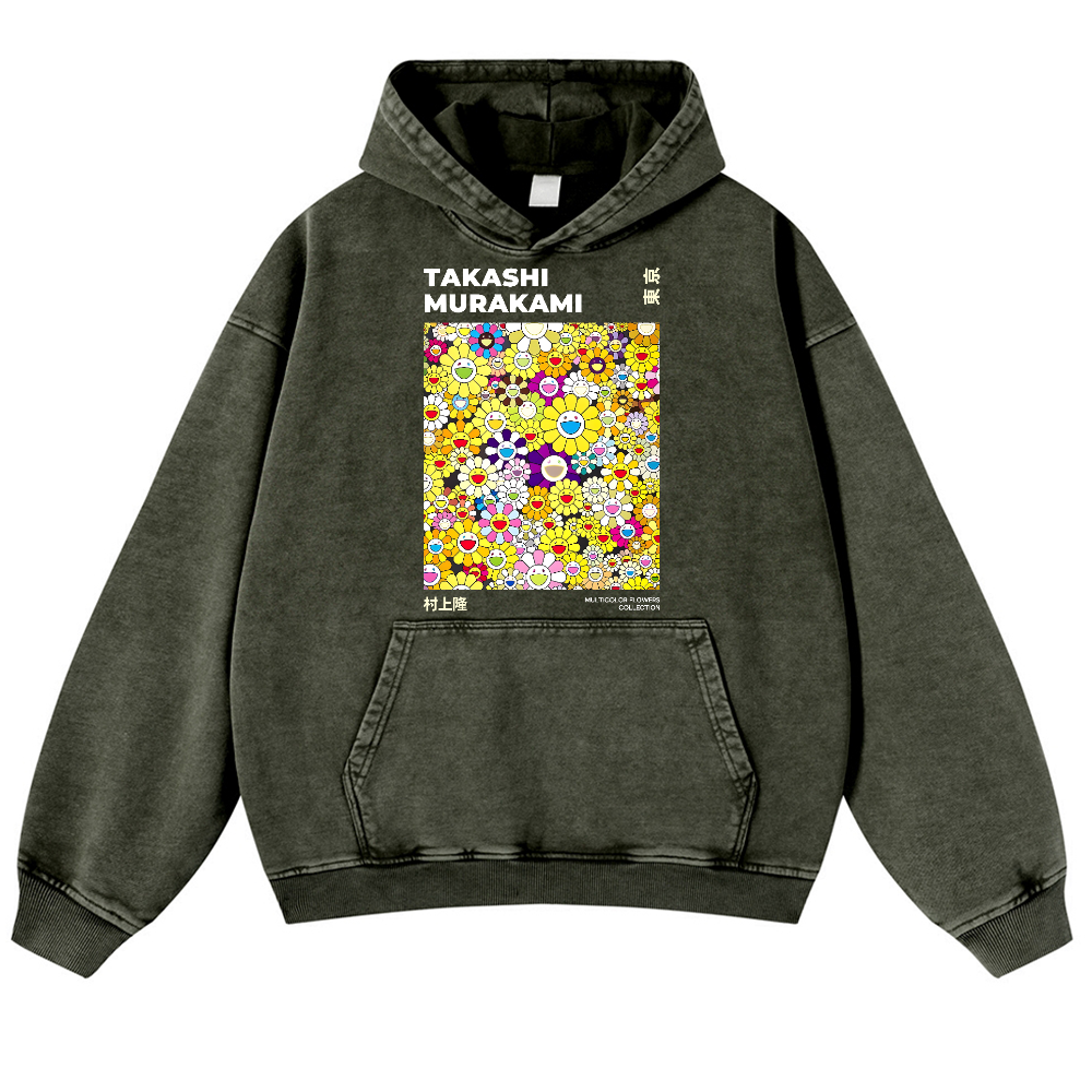 Sunflower TM Vintage Washed Thick Cotton Hoodie