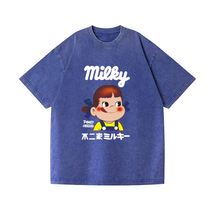 Fujiya Milky Vintage Wash Japanese Design T-Shirt