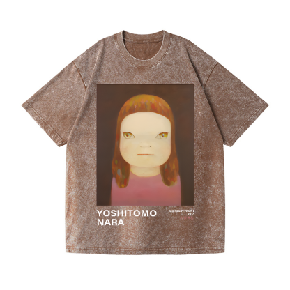 Yoshitomo Nara Vintage Wash Japanese Design T-Shirt