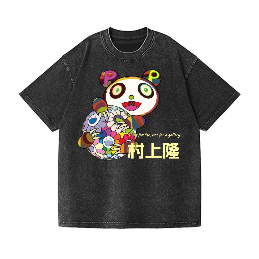 Panda TM Vintage Wash Japanese Design T-Shirt