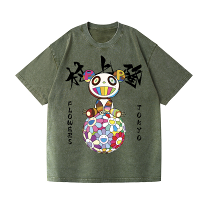 Panda TM Vintage Wash Japanese Design T-Shirt