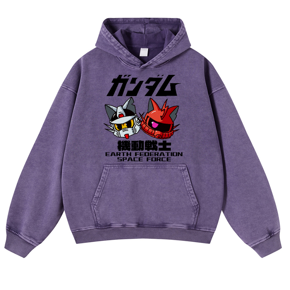 E.F.S.F. Vintage Washed Thick Cotton Hoodie