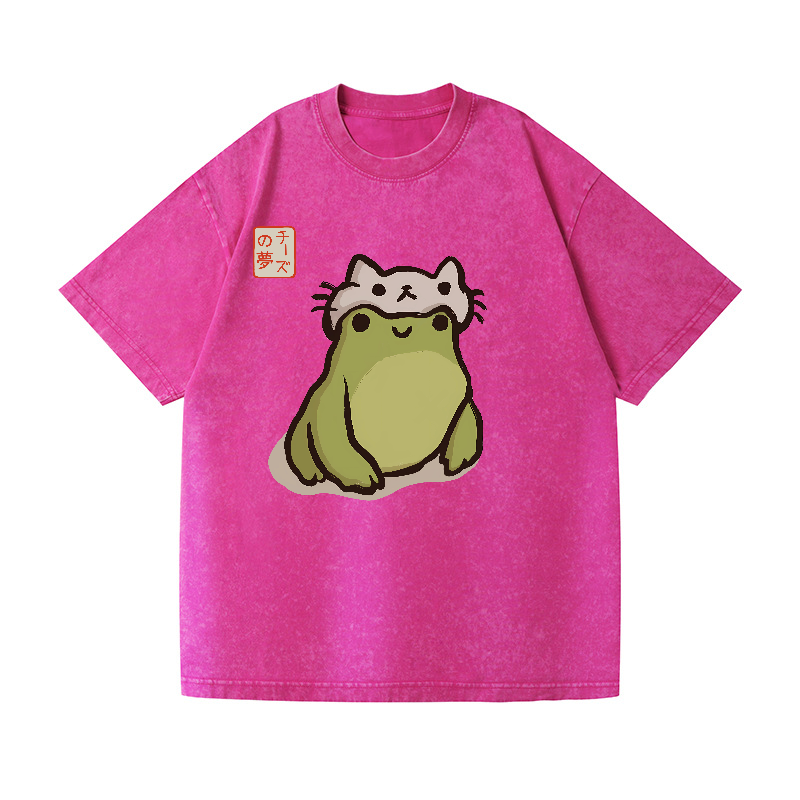 Matsumoto Hoji Frog Vintage Wash Japanese Design T-Shirt