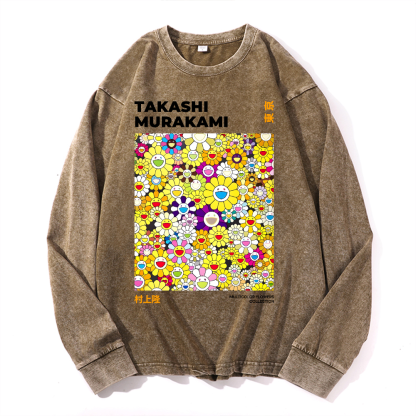 Sunflower TM Vintage Cotton Wash Crewneck Sweatshirt