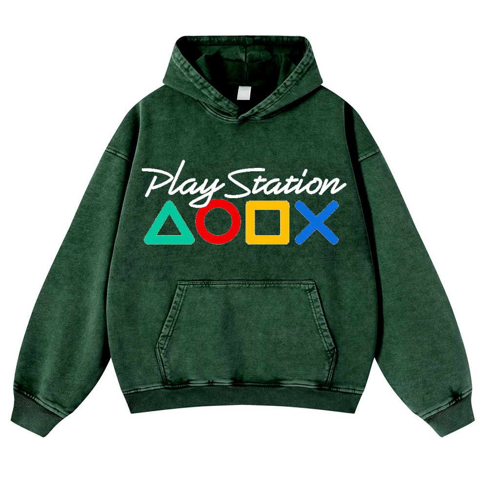 PS Vintage Washed Thick Cotton Hoodie