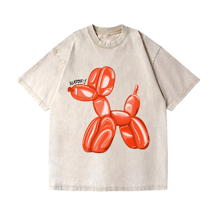 Koons Balloon Dog Vintage Wash Japanese Design T-Shirt
